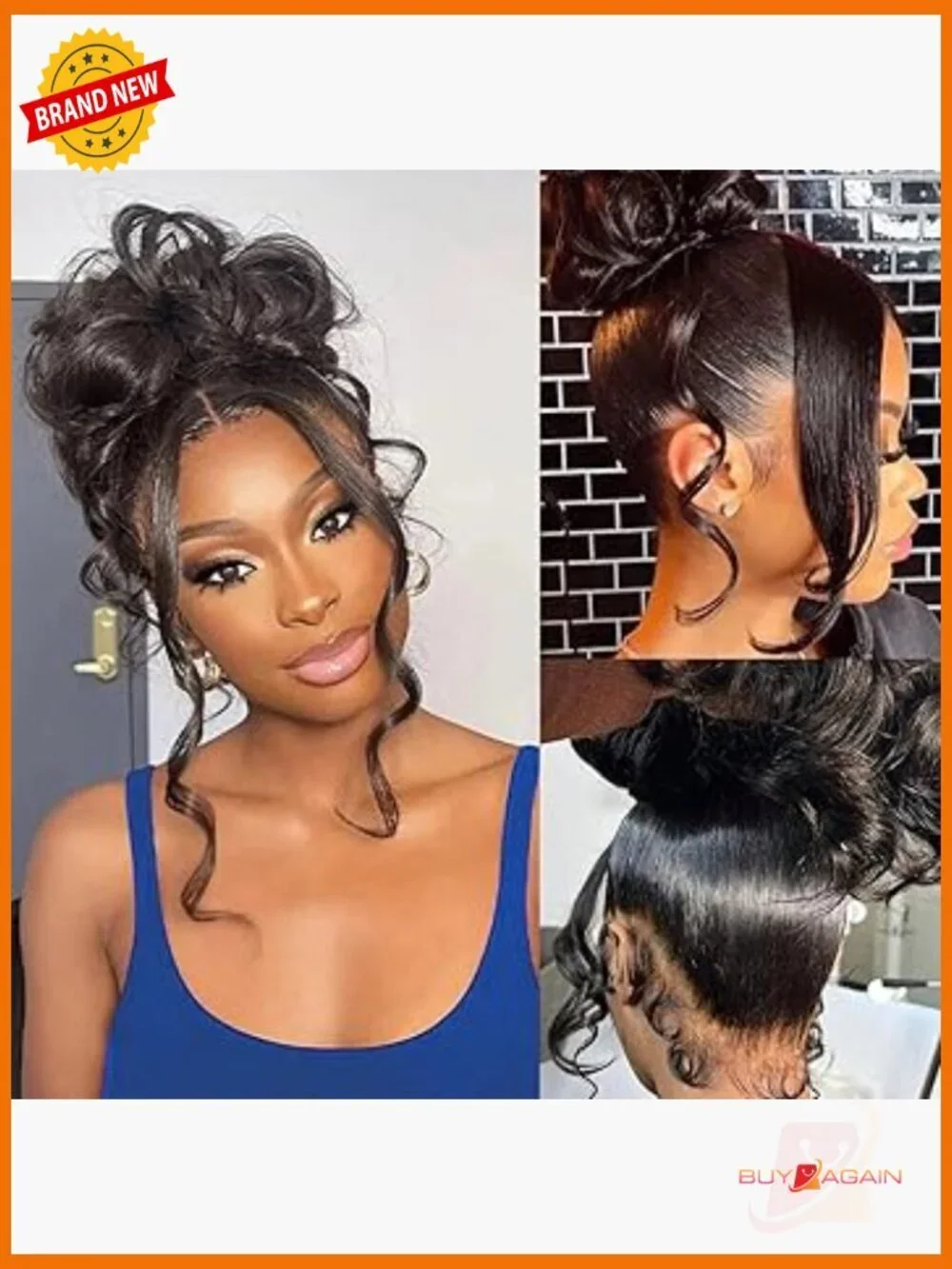 360 Lace Front Wig Human Hair 220 Density Wavy Drawstring Glueless 18